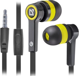 Гарнитура Defender Pulse 420 черная+желтая вставка