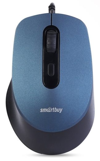 Мышь проводная Smartbuy ONE 265-B синяя беззвучная 800-2400 dpi / SBM-265-B
