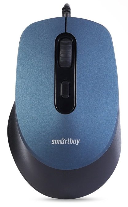 Мышь проводная Smartbuy ONE 265-B синяя беззвучная 800-2400 dpi / SBM-265-B