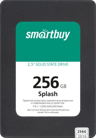 SSD Накопитель 2.5" SmartBuy Splash 256Gb SBSSD-256GT-MX902-25S3 SATA3 MAS0902 3D TLC
