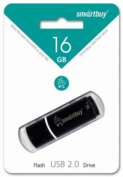 USB флеш накопитель 16 Gb SmartBuy Crown Black SB16GBCRW-K