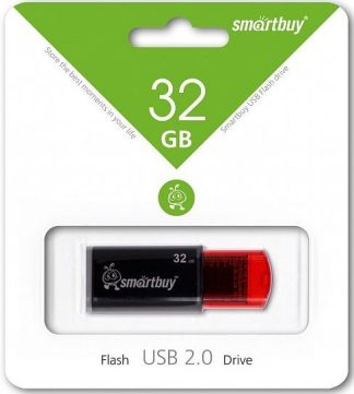 USB флеш накопитель 32 Gb SmartBuy Click Black-Red SB32GBCL-K