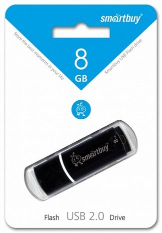USB флеш накопитель  8 Gb SmartBuy Crown Black SB8GBCRW-K