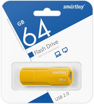 USB флеш накопитель 64 Gb SmartBuy CLUE Yellow SB64GBCLU-Y
