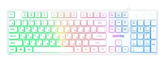 Клавиатура проводная Smartbuy ONE 251 USB белая с подсветкой / SBK-251U-W