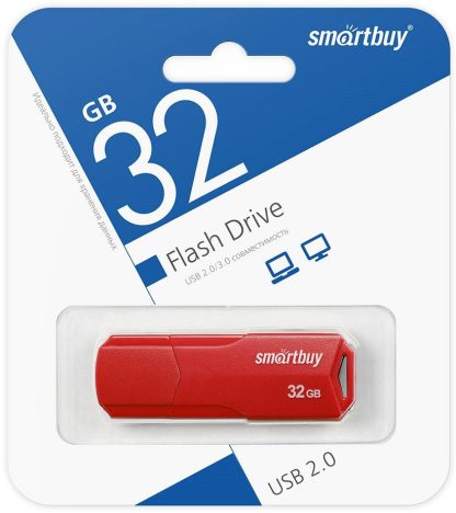 USB флеш накопитель 32 Gb SmartBuy CLUE Red SB32GBCLU-R