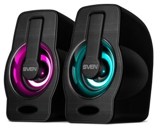 Акустическая система Sven 255, черная черный 2x2Вт,USB