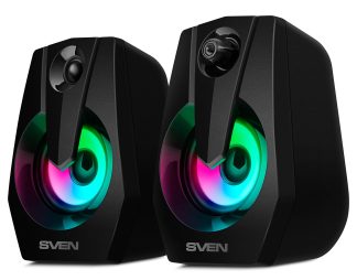 Акустическая система Sven 370, черная черный 2х3Вт,USB