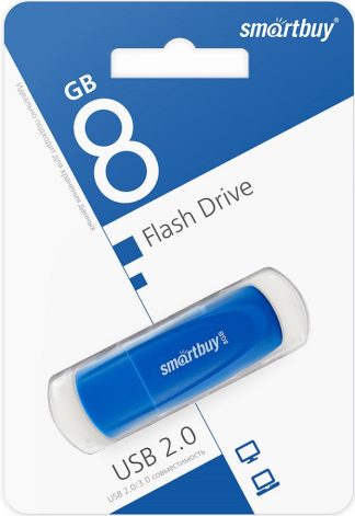 USB флеш накопитель  8 Gb SmartBuy Scout Blue SB008GB2SCB