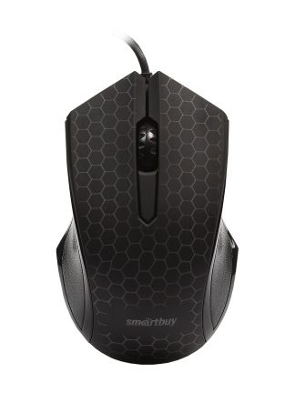 Мышь проводная Smartbuy ONE 334 черная 1000 dpi / SBM-334-K / с подсветкой