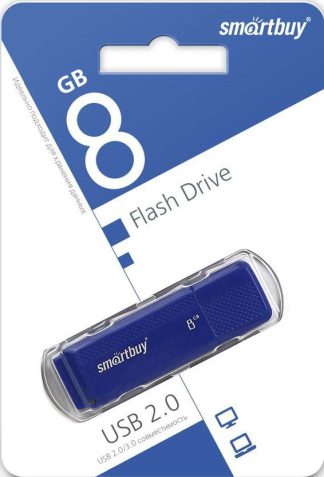 USB флеш накопитель  8 Gb SmartBuy Dock Blue SB8GBDK-B