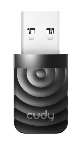 Wi-Fi адаптер Cudy WU1300S AC1300 USB 3.0, черный