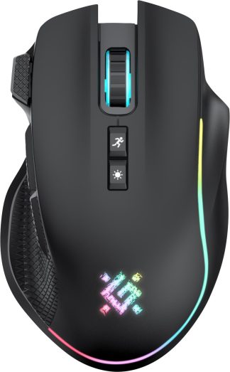 Мышь игровая беспроводная Defender Thunder GM-213 черная 1600 dpi/ радужн.подсветка/встроенный аккумул.
