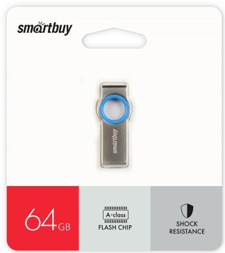 USB флеш накопитель 64 Gb SmartBuy MC2 Metal Blue SB064GBMC2