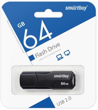 USB флеш накопитель 64 Gb SmartBuy CLUE Black SB64GBCLU-K