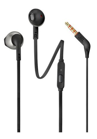 Наушники JBL T205 Black вкладыши с микрофоном