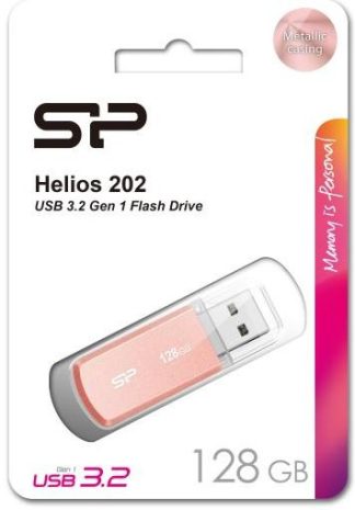 USB флеш накопитель_128 Gb Silicon Power Helios 202 Pink USB 3.0 / алюминий / SP128GBUF3202V1P