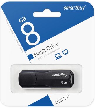 USB флеш накопитель  8 Gb SmartBuy CLUE Black SB8GBCLU-K
