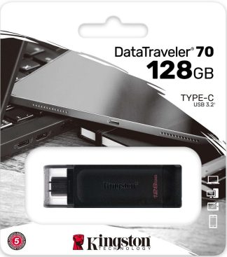 USB флеш накопитель_128 Gb Kingston DT 70 DT70/128GB / TYPE-C / USB 3.2 Gen 1