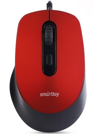 Мышь проводная Smartbuy ONE 265-R красная беззвучная 800-2400 dpi / SBM-265-R