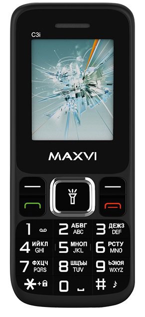 Сотовый телефон MAXVI  C3i Black без СЗУ в комплекте