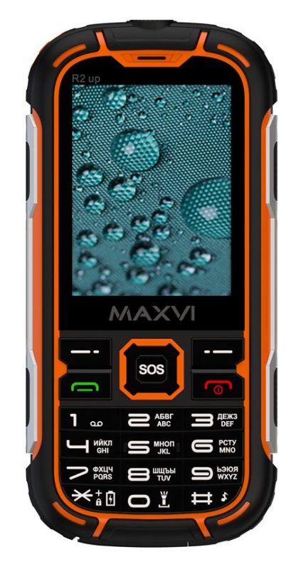 Сотовый телефон MAXVI R2 up Orange IP68