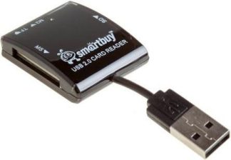 Картридер USB2.0 Reader SmartBuy SBR-713-K черный microSDHC/SDHC/MS/M2