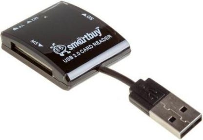 Картридер USB2.0 Reader SmartBuy SBR-713-K черный microSDHC/SDHC/MS/M2