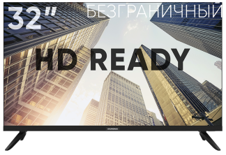 LED телевизор Soundmax SM-LED32M18 32"/1366*768/DVB-T2/2*HDMI/2*USB/БЕЗРАМОЧНЫЙ