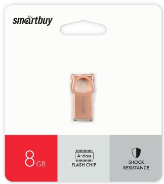 USB флеш накопитель  8 Gb SmartBuy MC5 Metal Kitty Pink SB008GBMC5