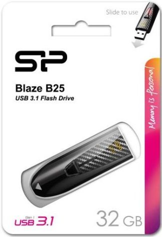 USB флеш накопитель 32 Gb Silicon Power Blaze B25 Black USB 3.0 SP032GBUF3B25V1K