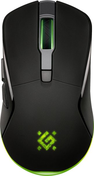 Мышь игровая беспроводная Defender Demon GM-534 черный 3200 dpi/ радужн.подсветка/встроенный аккумул.