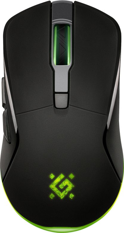Мышь игровая беспроводная Defender Demon GM-534 черный 3200 dpi/ радужн.подсветка/встроенный аккумул.