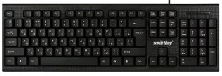 Клавиатура проводная Smartbuy ONE 115 черная SBK-115-K / кабель 1,35м