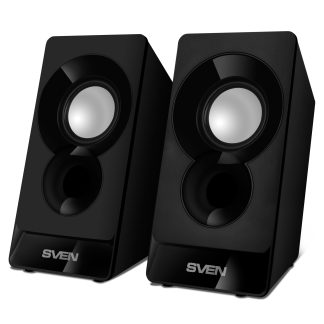 Акустическая система Sven 300, черная черный 2x2Вт,USB