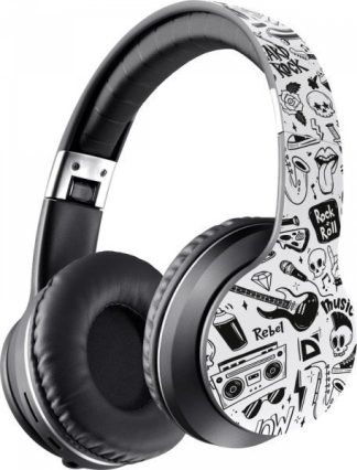Bluetooth наушники Defender (Art. 63596) FreeMotion B595 черные Принт