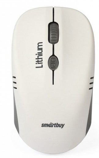 Мышь беспроводная Smartbuy ONE 344CAG бело-серая с зарядкой от USB/1000-1600dpi/SBM-344CAG-WG