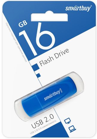 USB флеш накопитель 16 Gb SmartBuy Scout Blue SB016GB2SCB