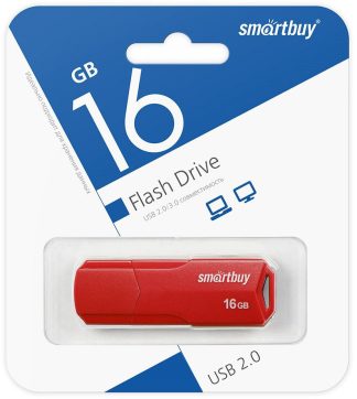 USB флеш накопитель 16 Gb SmartBuy CLUE Red SB16GBCLU-R