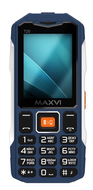 Сотовый телефон MAXVI T20 Blue для военнослужащих