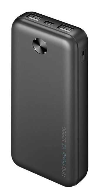 Аккумулятор внешний Deppa (33679) NRG Power V2 10000 mAh, черный