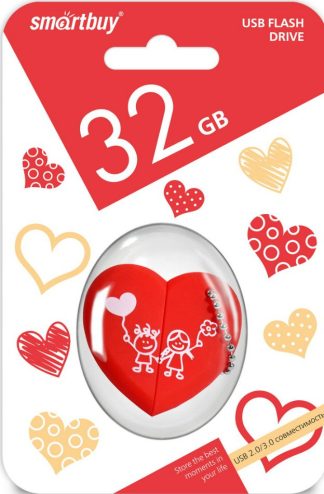 USB флеш накопитель 32 Gb SmartBuy Wild series Сердце SB32GBHeart