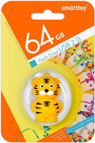 USB флеш накопитель 64 Gb SmartBuy Wild series Тигр SB64GBTIGERW