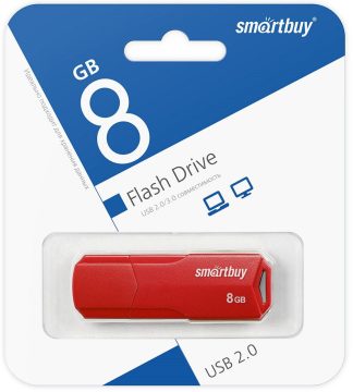 USB флеш накопитель  8 Gb SmartBuy CLUE Red SB8GBCLU-R