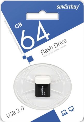 USB флеш накопитель 64 Gb SmartBuy LARA Black SB64GBLARA-K
