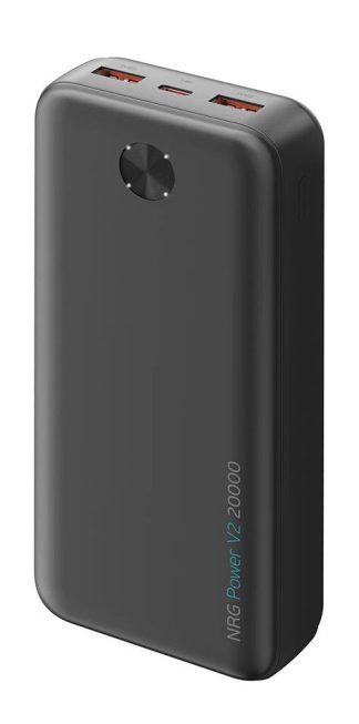 Аккумулятор внешний Deppa (33680) NRG Power V2 20000 mAh, черный